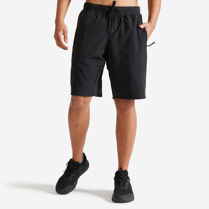 Short de fitness para hombre Collection, verde, transpirable, con cierre, photo 6 of 5
