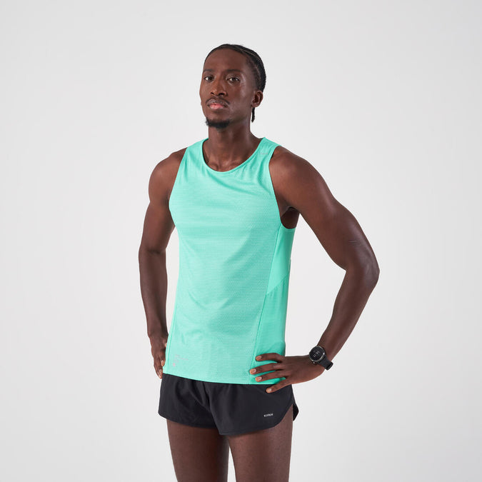 Playera Sin Mangas Running Kiprun Light Hombre Amarillo Transpirable, photo 10 of 9
