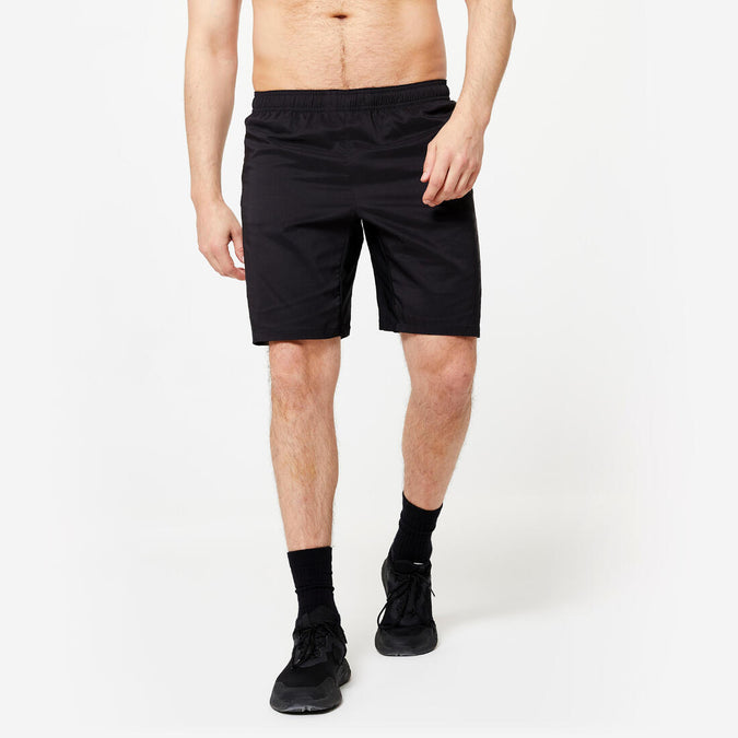 Short de fitness transpirable con bolsillos con cierre caqui Essential 120, photo 7 of 6