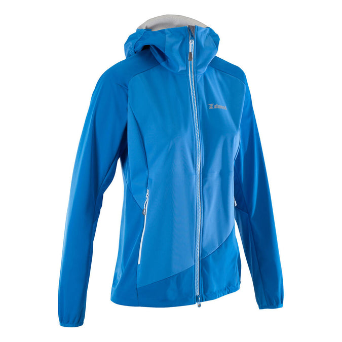 CHAMARRA SOFTSHELL Alpinismo MUJER - ALPINISM Light Azul, photo 12 of 11
