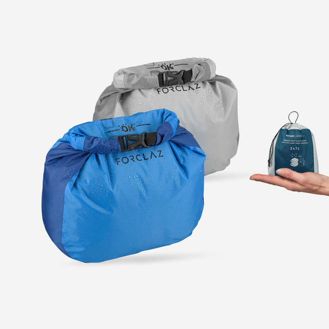 Paquete con 2 fundas de guardado de trekking - Media luna impermeables - 2x7 L, photo 4 of 3