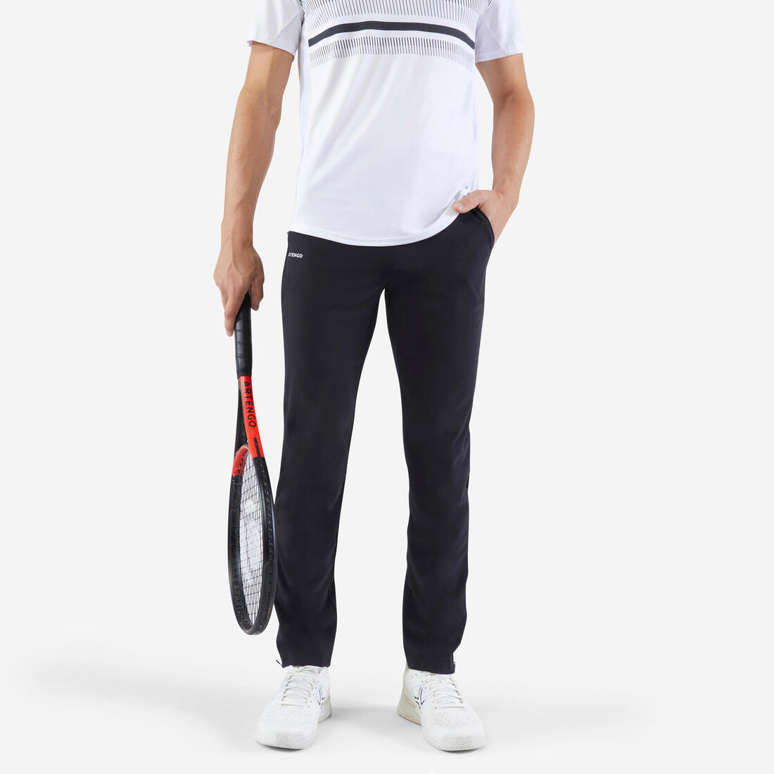 PANTALÓN DE TENIS HOMBRE TPA 500 NEGRO