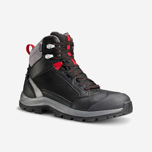 





Botas cálidas impermeables de senderismo negras para hombre SH500 mountain MID