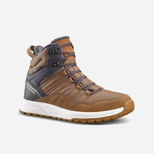 





Botas cálidas e impermeables de senderismo café para hombre SH500 MID