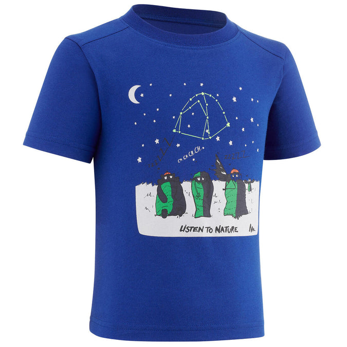 





Playera de senderismo azul fosforescente para niños 2-6 años MH100, photo 1 of 5