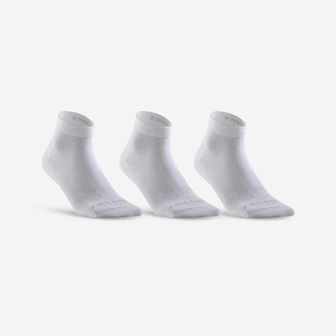 





Calcetines de deporte medio tobillo blanco Artengo RS 160 x3