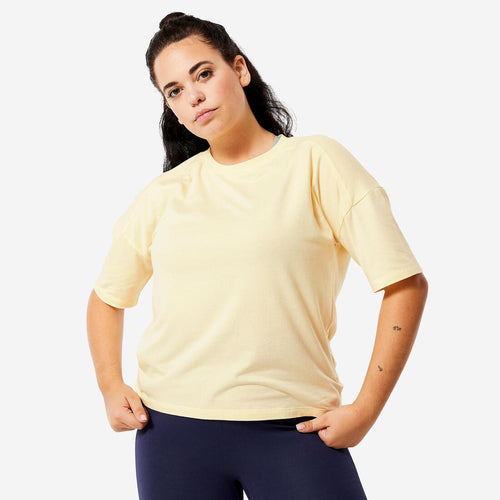 





Playera de fitness holgada malva para mujer 520