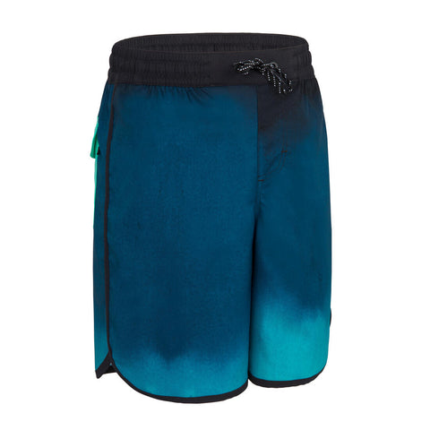 





Boardshort azul/negro para niño 500