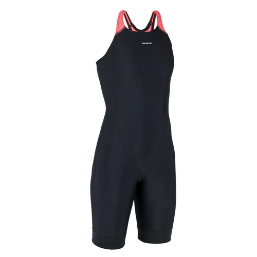 





Traje de baño de natación tipo short negro para niña Kamyleon