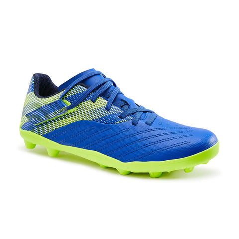 





Botas de fútbol niño terreno seco AGILITY 140 FG Scratch azul amarillo