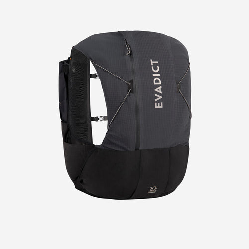 





Mochila de running de 10 L mixta en negro vendida con bolsa de agua de 1 L