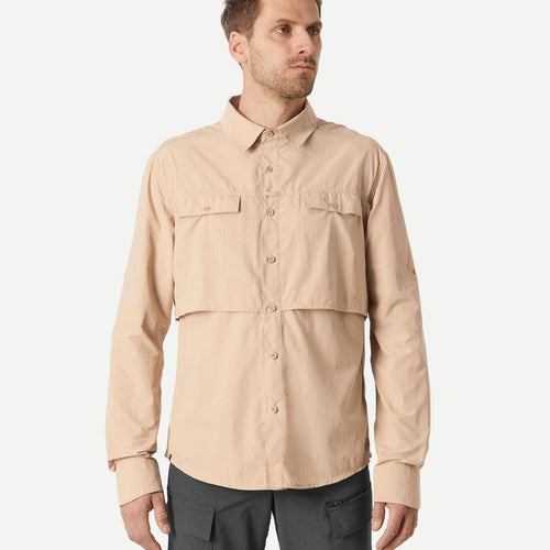 





Camisa manga larga de trekking en el desierto anti-UV - DESERT 900 hombre beige