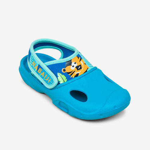 





Zuecos para alberca azules con tigre para niños Clog 500