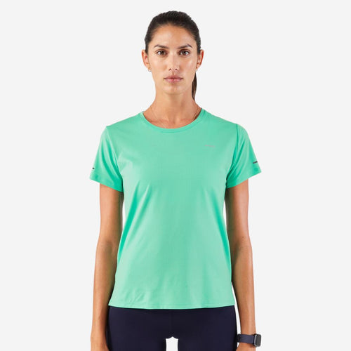 





Playera de running transpirable malva para mujer Kiprun Run 500 Dry