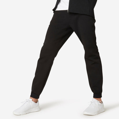 





Pantalón de fitness tipo jogger negro para hombre 500