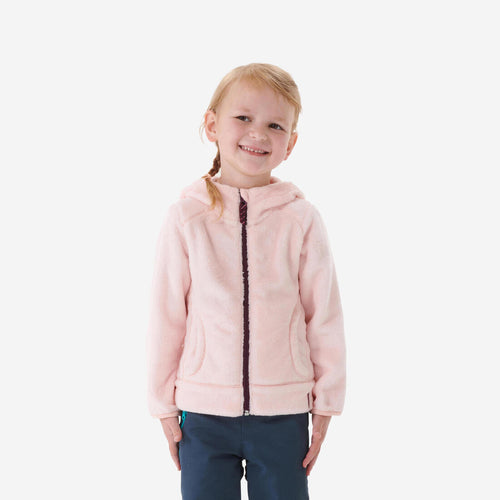 





Sudadera de senderismo de tejido polar rosa para niños de 2 a 6 años MH500