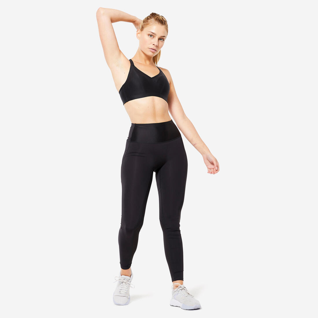 Top invisible con copas alta sujeción Mujer - negro