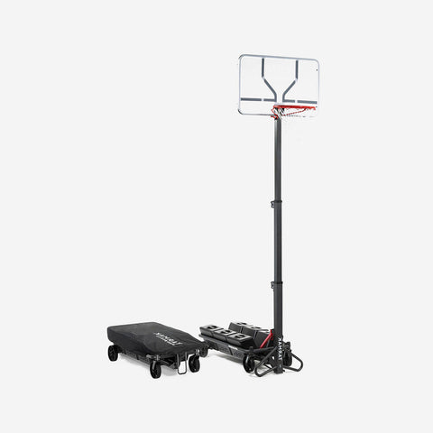 





Canasta de básquetbol plegable sobre ruedas y regulable