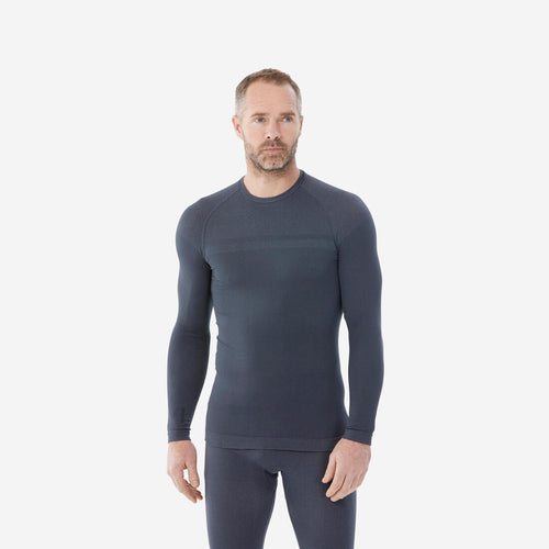 





Playera térmica de esquí de lana merina cálida gris para hombre BL100
