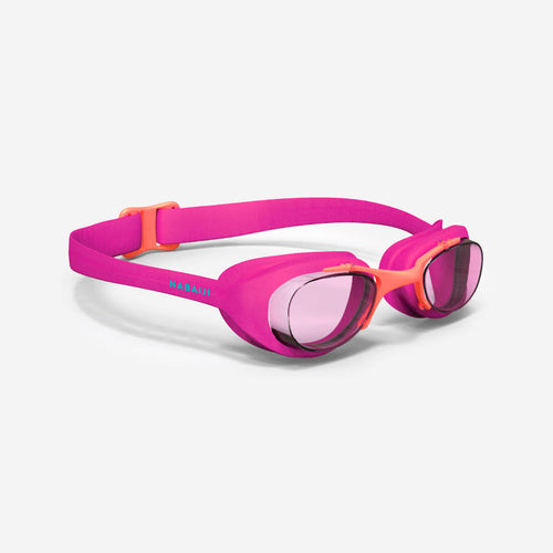 





Goggles de natación con cristales claros rosa y para niños Xbase