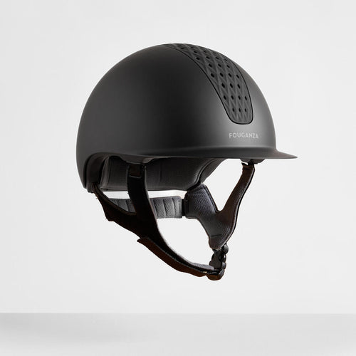 





Casco Equitación Adulto Niños Negro Mate 520