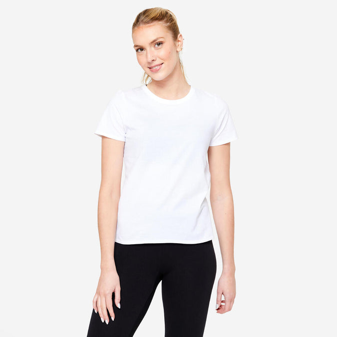 





Playera de fitness blanco glaciar para mujer 100, photo 1 of 7