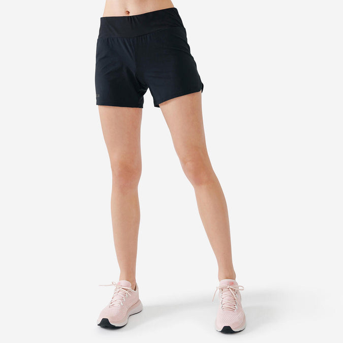 





Short de running negro para mujer RUN 100 KIPRUN, photo 1 of 12