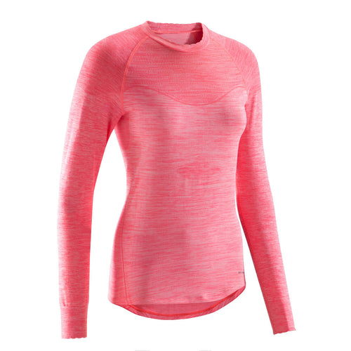 





PLAYERA INTERIOR CICLISMO manga larga mujer 500 rosa