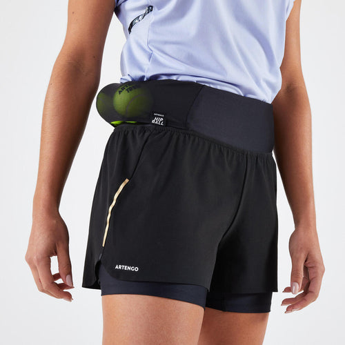 





Short de tenis negro para mujer TSH Light Hip Ball