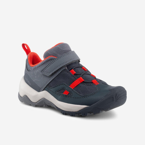 





Tenis de senderismo para niños, con tira autoadherente CROSSROCK gris rojo 13.5 a 21.5