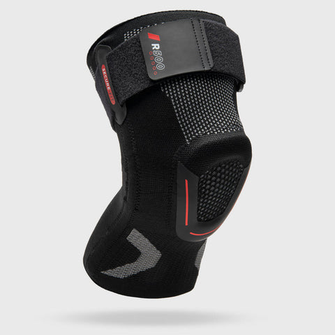 





Rodillera de sujeción ligamento izquierdo/derecho adulto - Rodillera R500 negro