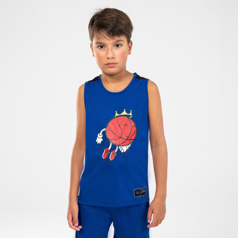 





PLAYERA DE BÁSQUETBOL SIN MANGAS NIÑO - T500 AZUL