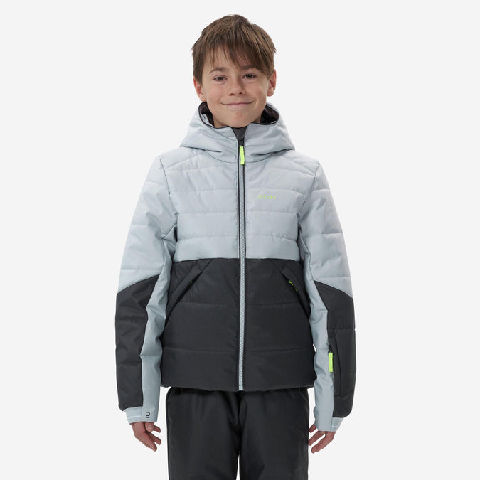 





CHAMARRA ACOLCHADA DE ESQUÍ PARA NIÑOS - MUY CÁLIDA E IMPERMEABLE 180 WARM - GRIS, photo 1 of 11