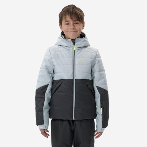 





CHAMARRA ACOLCHADA DE ESQUÍ PARA NIÑOS - MUY CÁLIDA E IMPERMEABLE 180 WARM - GRIS