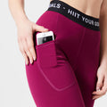 Mallas Cardio Training guinda mujer