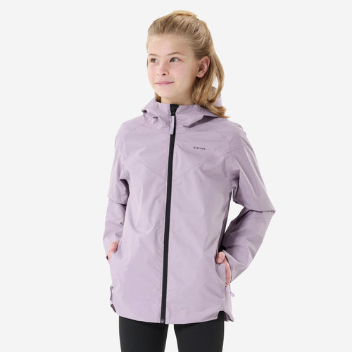 





Chamarra impermeable de senderismo morada para niños de 7-15 años MH500