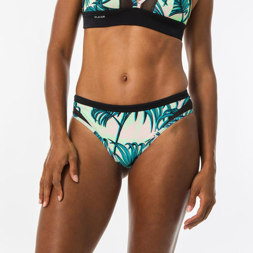 





Panty de Bikini Clásico Surf Mujer Olaian Savana Estampado Tropical Verde Blanco