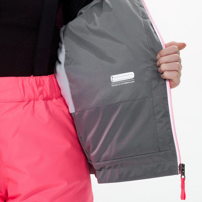





CHAMARRA DE ESQUÍ NIÑOS CÁLIDA E IMPERMEABLE - 100 GRIS, photo 6 of 10