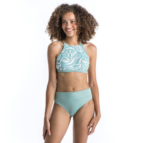 





Top de Bikini Sujetador de Surf Andrea Plant Mujer Caqui Espalda Abierta