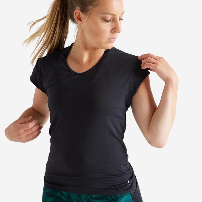 





Playera de fitness cardio-training mujer negro 100, photo 1 of 5