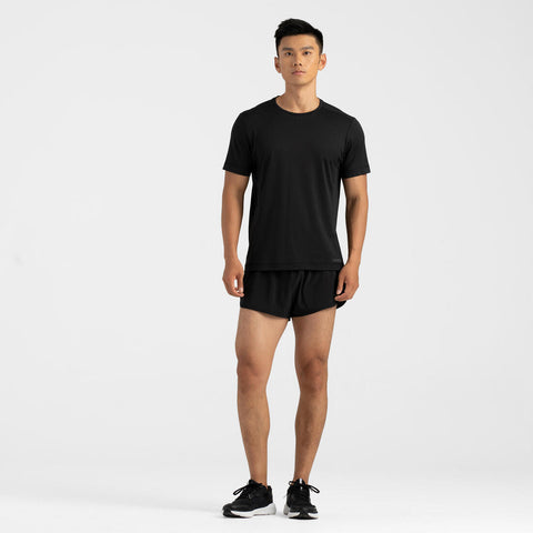 





Playera de running transpirable negra para hombre Dry