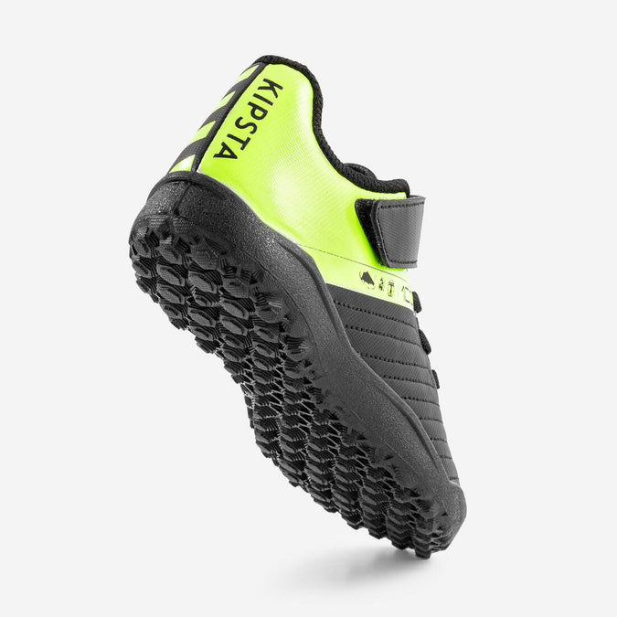 





Tenis de fútbol con tira adherente negros y amarillos niño 100 Easy Turf TF, photo 4 of 7