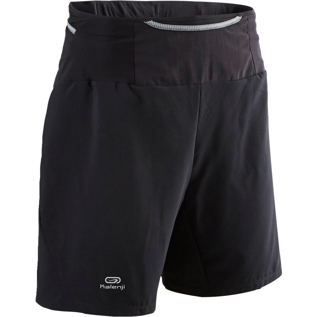 Short para la carrera en montaña para hombre. Negro