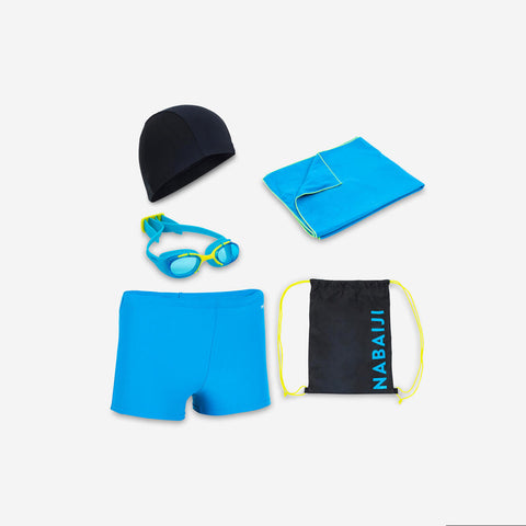 





Kit Natación 100 Start Niño Azul Negro