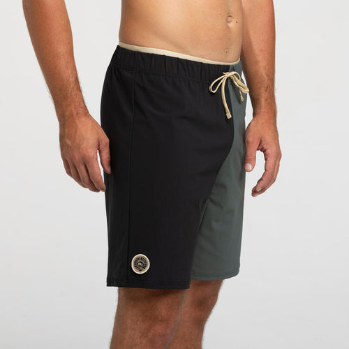 





Bermudas largas negro/gris para hombre 100