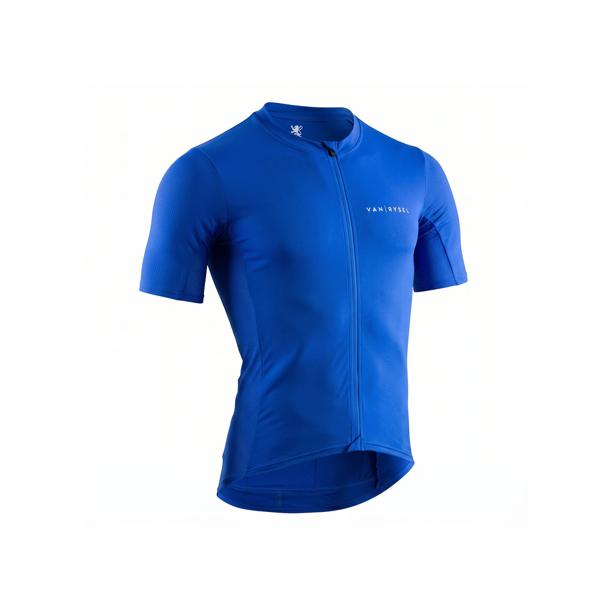 Maillot ciclismo manga corta verano hombre Van Rysel Neo Racer azul eléctrico