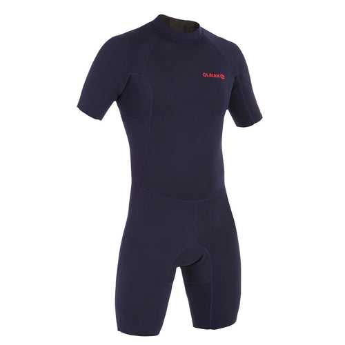 





Traje de surf de neopreno corto de 1.5 mm azul marino para hombre 100