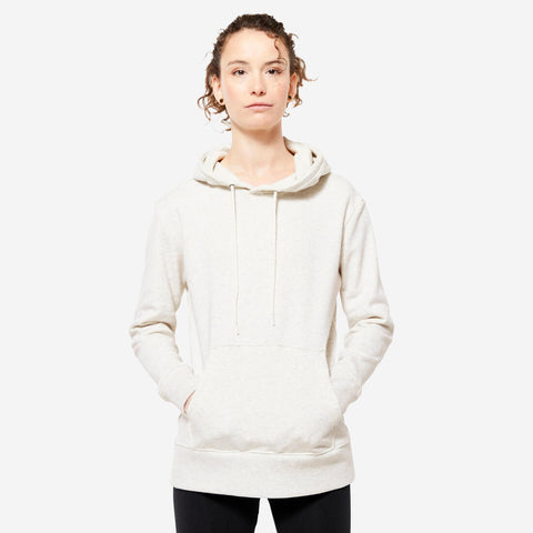 





Sudadera de fitness con capucha blanca rota para mujer 500 Essential