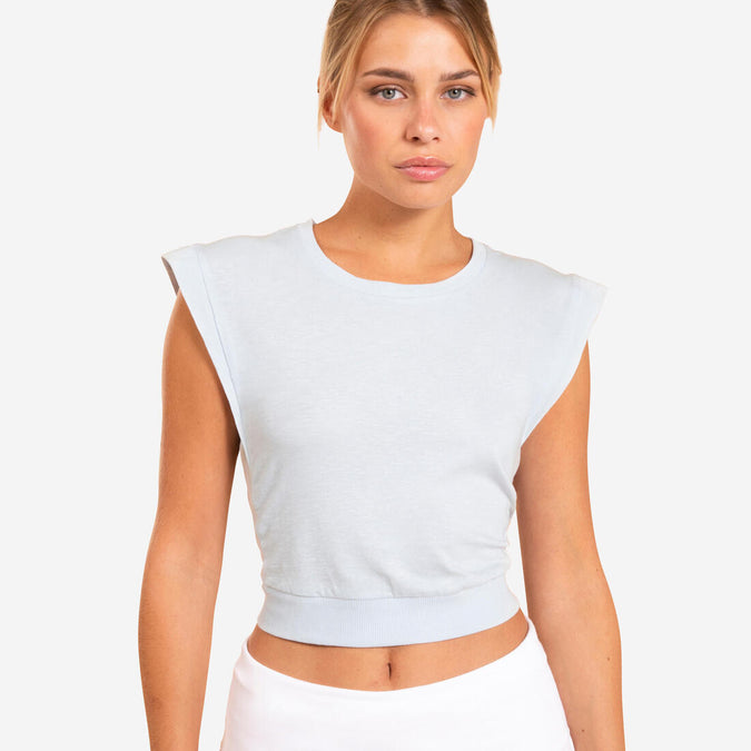 





Playera de yoga tipo crop top suelta, photo 1 of 5