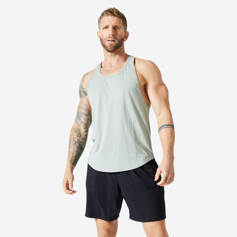 





Playera Sin Mangas Stringer Musculación Hombre Negro Transpirable